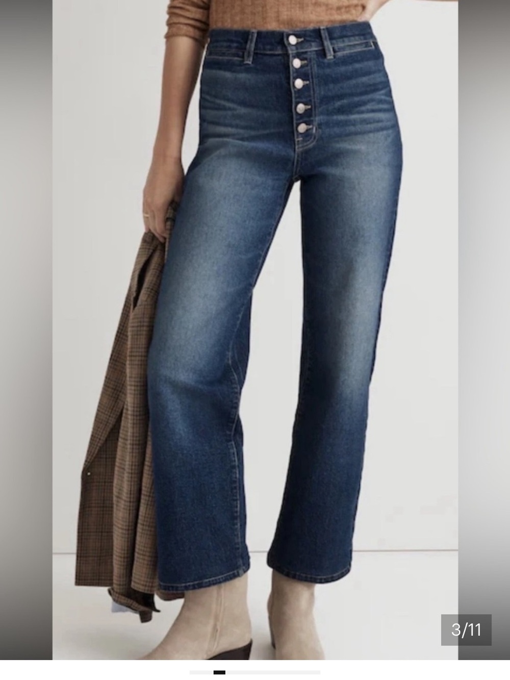 EUC Madewell Curvy Perfect Vintage Wide Leg Jeans